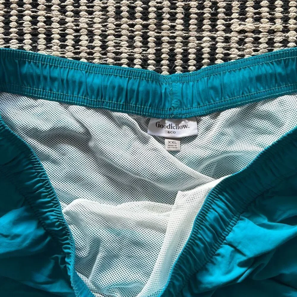 Goodfellow Size 2XL Blue Mens Swim shorts Swim trunks